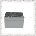 Paua Shell Storage Box with White Paint Smallest size